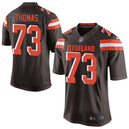 Youth Limited Joe Thomas Nike Jersey Brown Home - #73 NFL Cleveland Browns